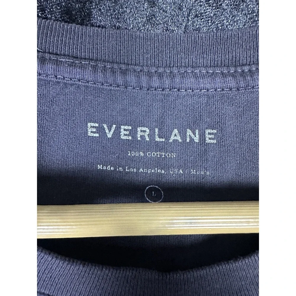 Everlane "100% Human" Short Sleeve T Shirt Mens L Black Slogan Print Casual - Picture 3 of 7